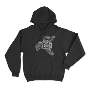 Angel Bottle Unisex Hoodie Black