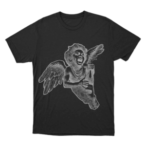Angel Bottle Unisex T Shirt Black