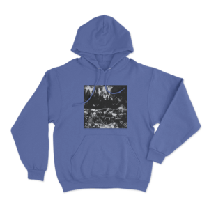 Split Cover Unisex Hoodie Blue